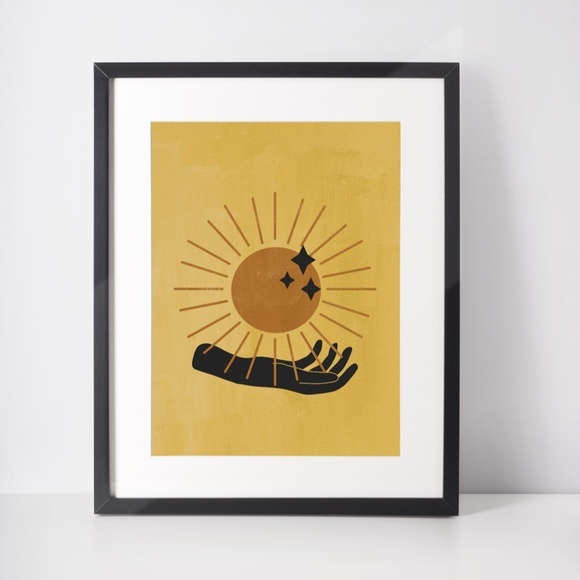 Wall Art Bohemian Celestial Hands Print Poster Illustration Unframed - Picture 5 of 5